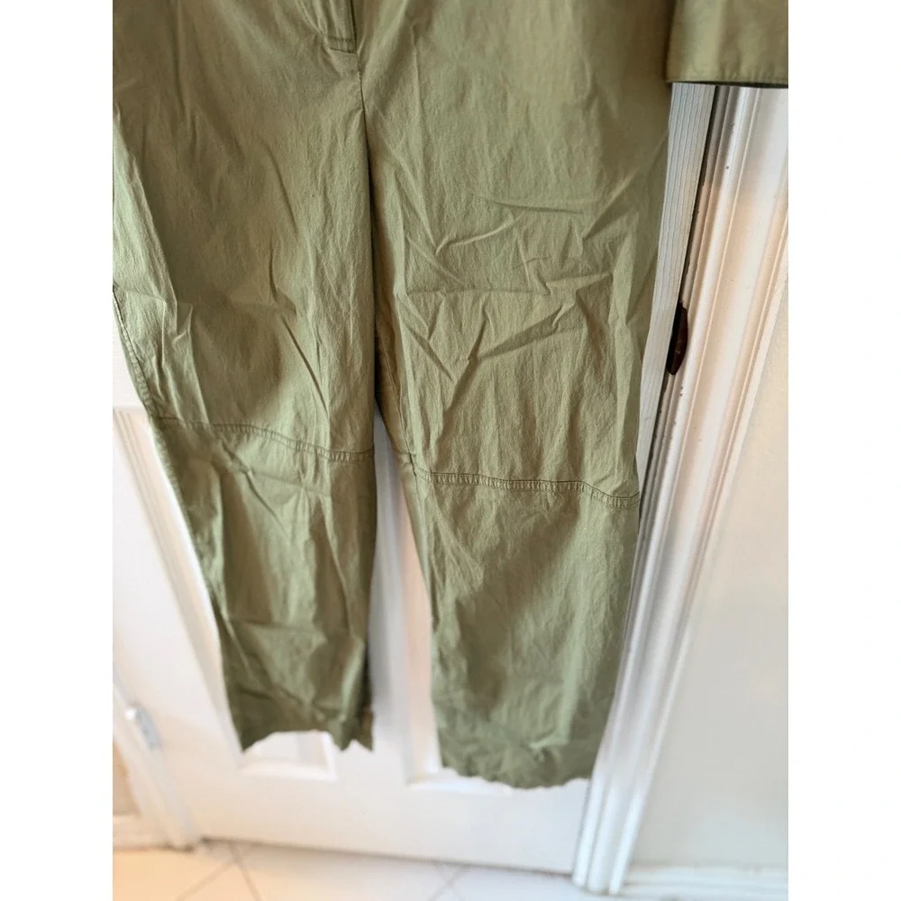 Michael Kors Olive Utility Jumpsuit Cargo Safari Military Chic Medium‎